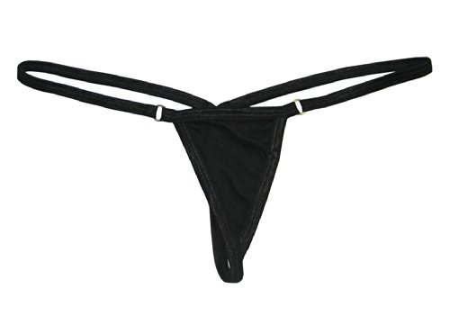 Deargirl Panty T Back G-string Thong for Women Cotton/lace (Plus Size (FITS MOST L to 2xl), Black cotton)