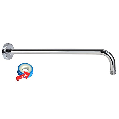 Purelux Extra Long Stainless Steel 16 Inch Replacement Shower Arm with