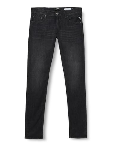 Replay Men's Jondrill Skinny Fit Jeans with Stretch, Black (Black Delavè 099), 28W / 32L