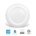 JULLISON 6 Inch LED Low Profile Recessed & Surface Mount Disk Light, Round, 15W, 900 Lumens, 3000K Warm White, CRI80, Driverless Design, Dimmable, cETLus Listed, White(1 Pack)