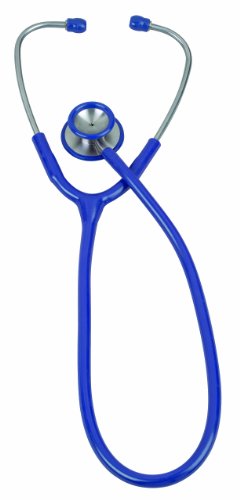 Veridian 05-10503 Pinnacle Series Stainless Steel Adult Stethoscope, Royal Blue