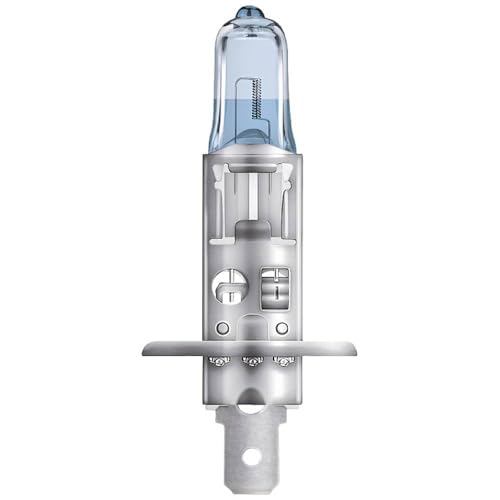 OSRAM COOL BLUE® INTENSE H1, +100% more brightness, up to 5,000K, halogen headlight lamp, LED look, Single Blister (1 lamp)