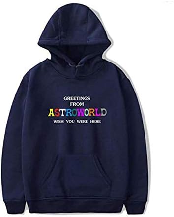 Unisex Hoodies Travis Scotts ASTROWORLD-Wish You were Here Couples Mounted Printed Streetwear Pullover Sweatshirt