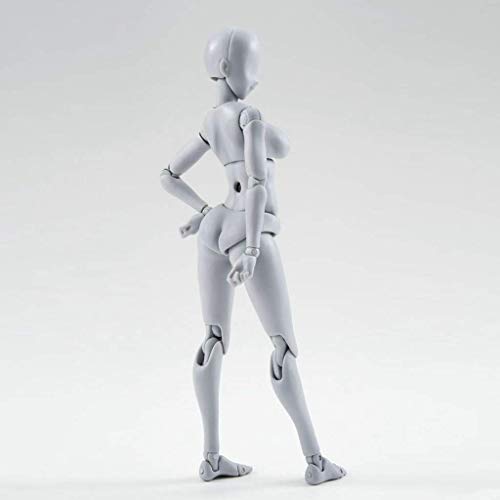 Artists Sketch Movable Limb Action Figure Model,Flexible Body Human Mannequin Kit,Articulated Kids Student Assemble Painting Toy,with Display Base and Pose Parts~About 13-15cm ({type=string, value=A}) - Thumbnail 4
