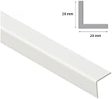 Cezar White PVC Corner 90 Degree 1M Wall Edge Protector 20x20mm view 3