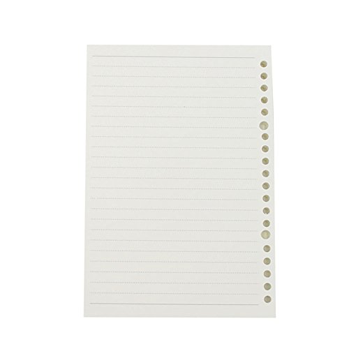 Aimeio 20 Holes Filler Paper Loose Leaf Paper Insert Refills for Binders Notebooks Planners,Lined Pages,60 Sheets,5.59" X 8.26"