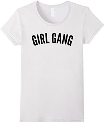 Womens GIRL GANG Tee Shirt Small White