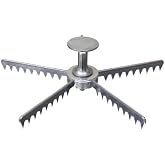Betolla 5-Cut Pie Marker &ndash; Cast Aluminum Commercial Grade Pie and Cake Portion Divider for Consistent Slicing and Serving