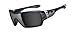 Oakley Men's OO9190 Offshoot Rectangular Sunglasses, Crystal Black Frame/Black Polarized Lens, 132 mm