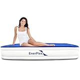 EnerPlex Premium Dual Pump Luxury Twin Air Mattress Airbed with Built in Pump Raised Double High Blow Up Bed for Home Camping Travel 2-Year Warranty
