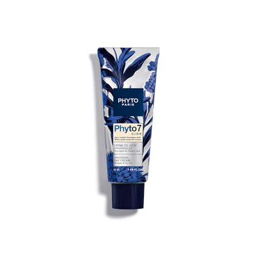 PHYTO 7 crema nutriente da giorno - 50ml – Cura capelli secchi nutriente quotidiano – Protezione anti-crespo 48H – 7 estratti botanici – Crema capelli senza risciacquo