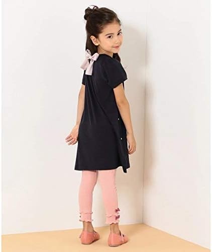 Amazon エニィファム キッズ Any Fam Kids 140 150cm バックリボン Tシャツ ワンピース ネイビー系 140 150cm ワンピース チュニック 通販