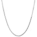 Lifetime Jewelry Box Chain 1.4mm White Gold (Rhodium) Over Bronze Pendant Necklace, 16-30 Inches