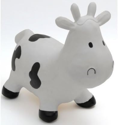 White Happy Hopperz Cow Inflatable Toy by Happy Hopperz
