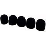 Tetra-Teknica DFFZ5P-BLK Ball Type Handheld Microphone Windscreen, Color Black, 5-Pack