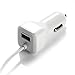 Car Charger, [Apple MFI Certified] by GemDox for Fast Car Charging Compatible with iPhone 15, 14,13, 12, 11, Xs max/XR/x/8/7/6s, iPad, Note, Galaxy with Extra USB Port (White)