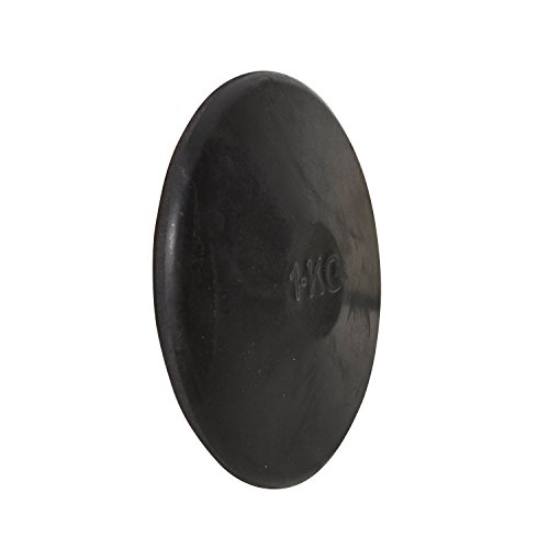 GSI Practice Black Rubber Discus for Track and Field and Athletic Training (1.6 Kg) 