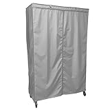 Formosa Covers Storage Shelving Unit Cover, fits Racks 48" Wx18 Dx72 H (Cover only Grey Color)