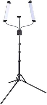 wenfei shop lampara led de doble brazo 40 w ajustable con soporte para lampara y luz de llenado de bolsa portatil disenada para artistas de