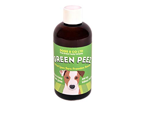 Green Peez. Lawn Burn Patch Prevention Saver for Brown or Burnt Grass Caused by Dog Urine. 100ml. Six month supply for medium dog. Add to Food.