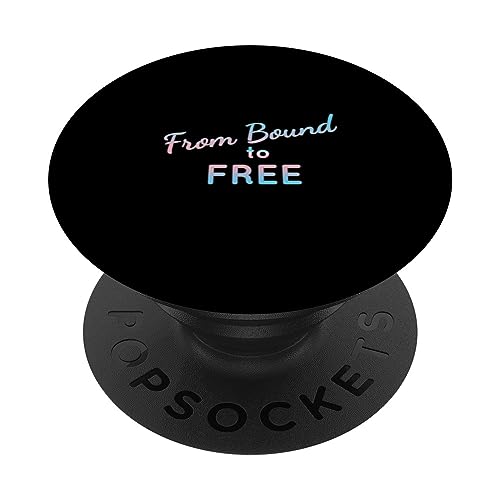 Transgender FTM Top Surgery LGBTQ Pride, From Bound to Free PopSockets Standard…