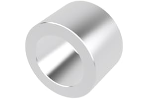 Aluminum Spacer 3/4" OD x 1/2" ID x Choose Your Length, Round Spacer Unthreaded Standoff Bushing Plain Finish, Fits Screws Bolts 1/2" or M12 by Metal Spacers Online (1/2" Length, 2 Pack)