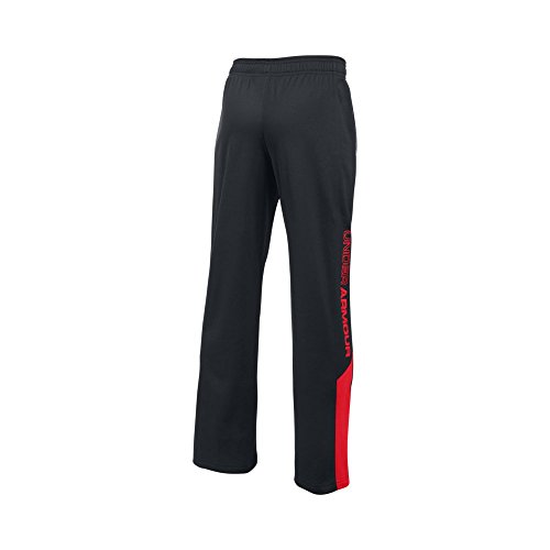 Under Armour Boys' Brawler Warm-Up Pants, Black/Red, Youth X-Large