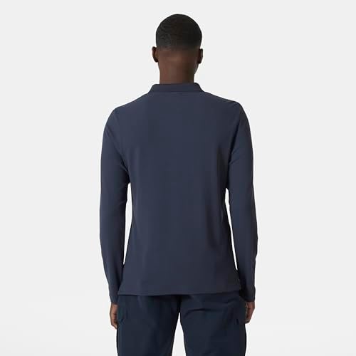 Men's Crewline LS Polo, Navy, L