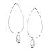 Silpada 'Wire Drop' Earrings in Rhodium-Plated Sterling Silver