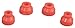 Prothane 19-1715 Red Ball Joint Boot Kit - Pack of 4