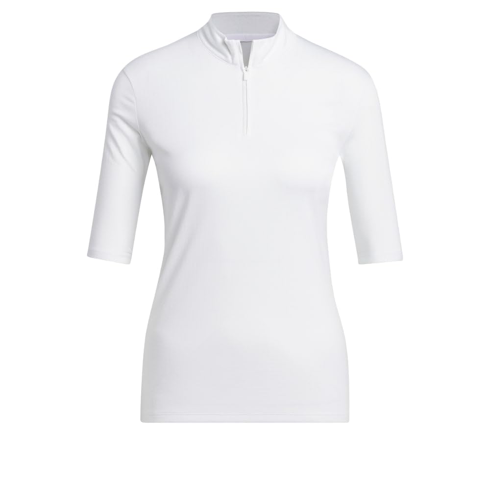 Photo 1 of adidas Women's Standard Ultimate365 Heat.RDY Mock Neck Polo Shirt, White, X-Large