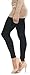 LMBLush Moda Seamless Full Length Leggings Footless Tights Underlayer in Many Colors, Black One Size (Fits XS - XL)