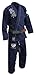 SHOGUN Fight Jiu Jitsu Gi Ultra Light 'Kanji' 350gsm Pearl Weave Cotton Premium BJJ Blue and Silver A0
