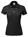 A2Y Women's Basic Casual 4-Button Junior-Fit PK Cotton Pique Polyester Polo Shirt