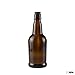 Ilyapa 16oz Amber Glass Beer Bottles for Home Brewing - 6 Pack with Airtight Rubber Seal Flip Caps