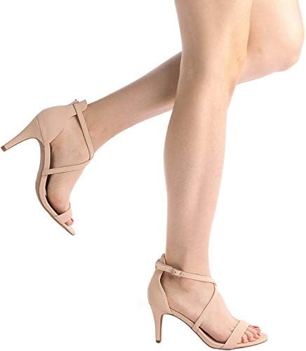 DREAM PAIRS Women's Dolce Fashion Stilettos Open Toe Pump Heel Sandals 7 DREAM PAIRS Women's Dolce Fashion Stilettos Open Toe Pump Heel Sandals
