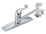 Delta 400-WF Classic, Single Handle Kitchen Faucet With Spray, Chrome