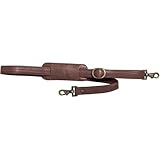 Winn Harness Leather Shoulder Strap. Black & Brown