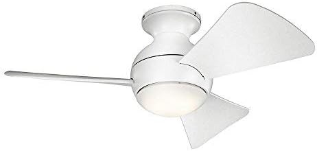 Amazon Com Kichler 330150mwh 34 Inch Sola Ceiling Fan Led 3