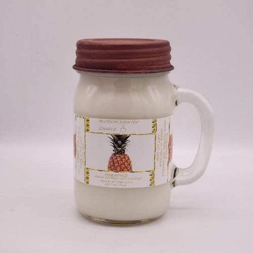 Pineapple Scented Candle 16oz Handmade