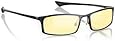 Gunnar Optiks ST002-C001 Phenom Full Rim Ergonomic Advanced Computer Glasses with Amber Lens Tint, Onyx Frame Finish