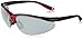 Crossfire 1733 Brigade Safety Glasses Silver Mirror Lens - Shiny Black/Red Frame