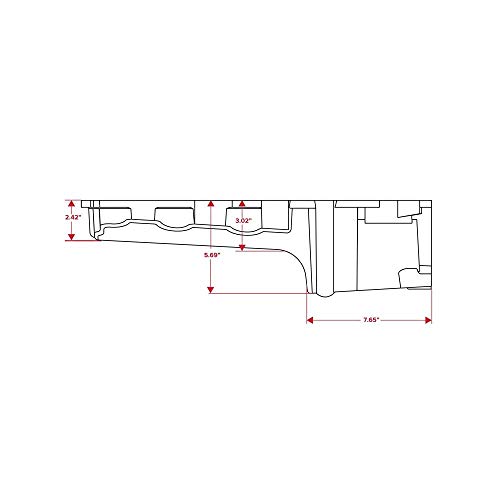 TSP 81074 Retro-Fit LSX Aluminum Rear Sump Oil Pan, Aluminum, Natural - Thumbnail 2