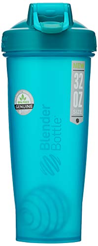 BlenderBottle C01640 Classic Loop Top Shaker Bottle, 32-Ounce, Teal/Teal