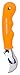 Ice cream scoop by The Kitchen Panda - Premium Quality - Heavy Duty - with comfort grip rubber handle - serves perfect size scoops of ice cream. Amazing Scooper - Orange