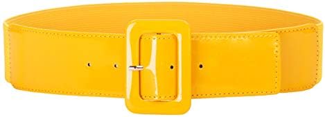GRACE KARIN Women's Stretchy Belt 1950s 3 Inch Wide Elastic Belt