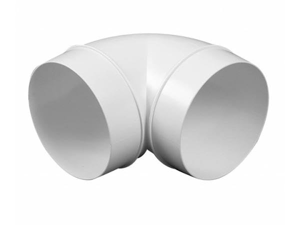 Ducting Pipe Elbow 90 Degree 125mm / 5" Round Tube Bend Ventilation Hose Connector Adapter Coupler KO125-23