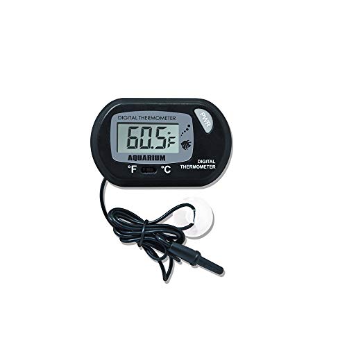image for Potelin Fish Aquarium Thermometer Digital Lcd Suction Cup Type Marine 