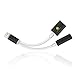 iPhone 7 Lightning to 3.5mm Audio Adapter, Top Quality 8-Pin Lightning to 3.5mm Headphone Adapter and Lightning Charging Port for iPhone 7, iPhone 7 Plus (Black)