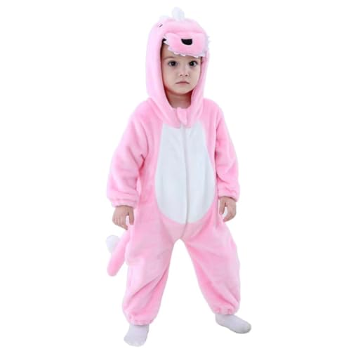 OLLULL Baby Pink Dinosaur Costume Romper 4-5 Years
